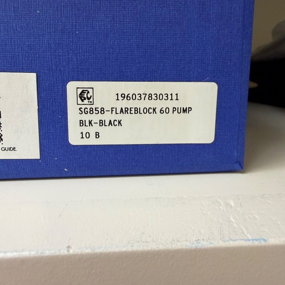 Stuart Weitzman Flareblock 60 Black Nappa Patent Pump Size 10 Includes Box - Picture 4 of 10